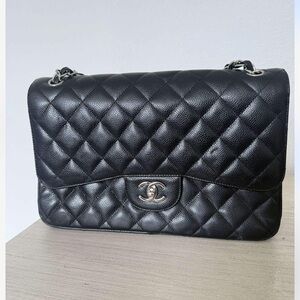 Chanel Classic Black Quilted Shoulder Bag